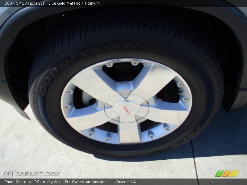 Blue Gold Metallic / Titanium 2007 GMC Acadia SLT