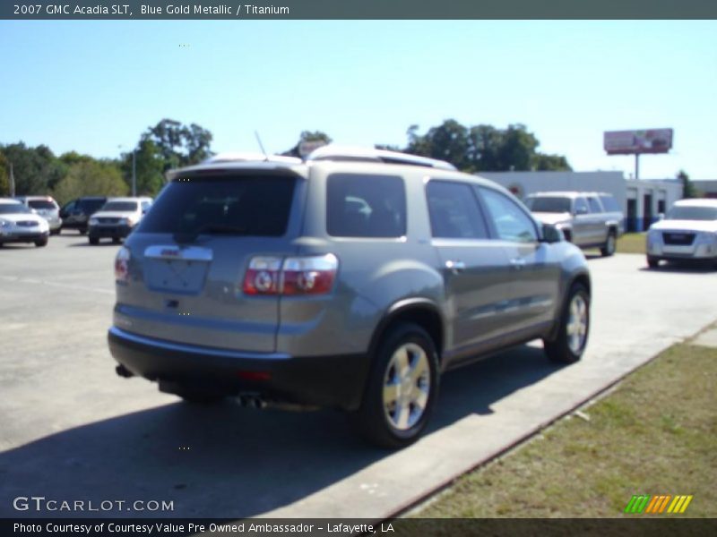 Blue Gold Metallic / Titanium 2007 GMC Acadia SLT