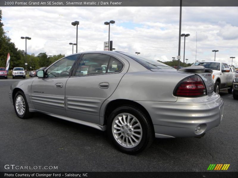 Silvermist Metallic / Dark Pewter 2000 Pontiac Grand Am SE Sedan