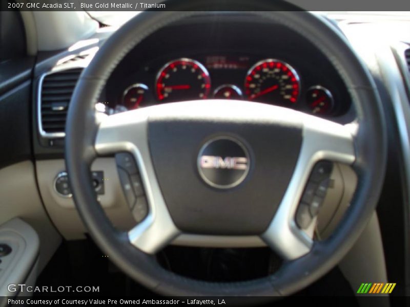 Blue Gold Metallic / Titanium 2007 GMC Acadia SLT