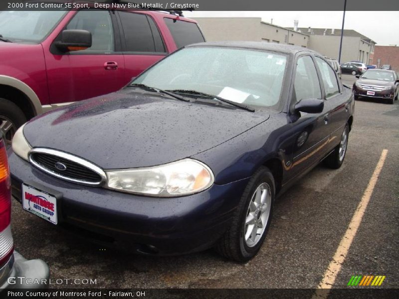 Deep Navy Blue Metallic / Greystone 2000 Ford Contour SE Sport