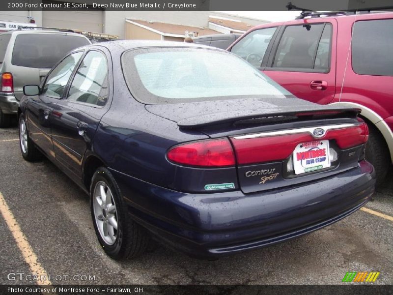 Deep Navy Blue Metallic / Greystone 2000 Ford Contour SE Sport