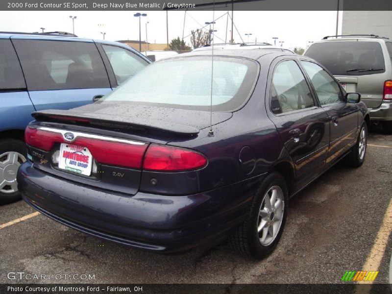 Deep Navy Blue Metallic / Greystone 2000 Ford Contour SE Sport