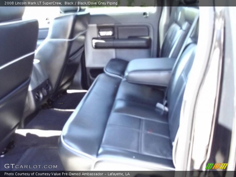 Black / Black/Dove Grey Piping 2008 Lincoln Mark LT SuperCrew