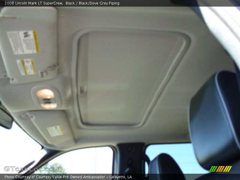 Black / Black/Dove Grey Piping 2008 Lincoln Mark LT SuperCrew