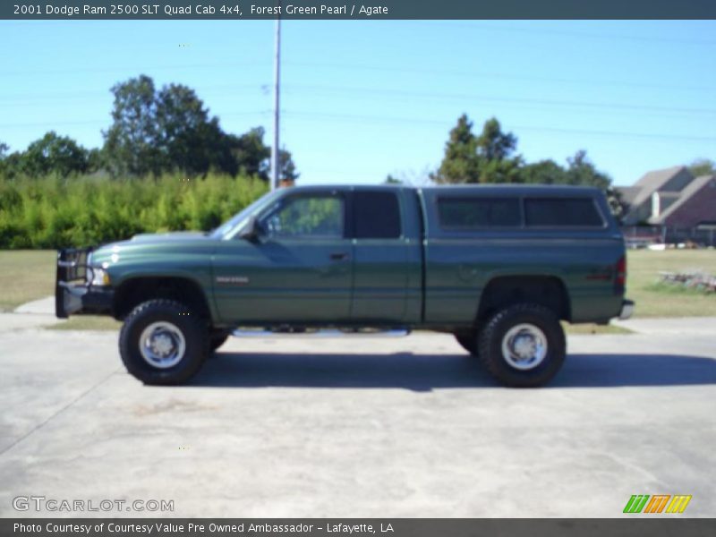 Forest Green Pearl / Agate 2001 Dodge Ram 2500 SLT Quad Cab 4x4