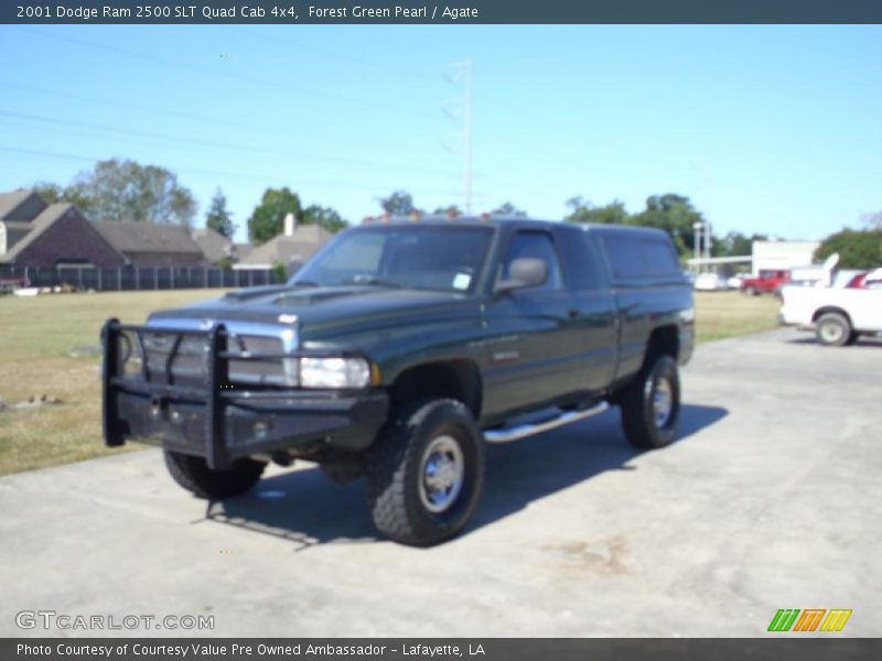 Forest Green Pearl / Agate 2001 Dodge Ram 2500 SLT Quad Cab 4x4