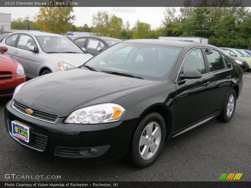 Black / Gray 2010 Chevrolet Impala LT