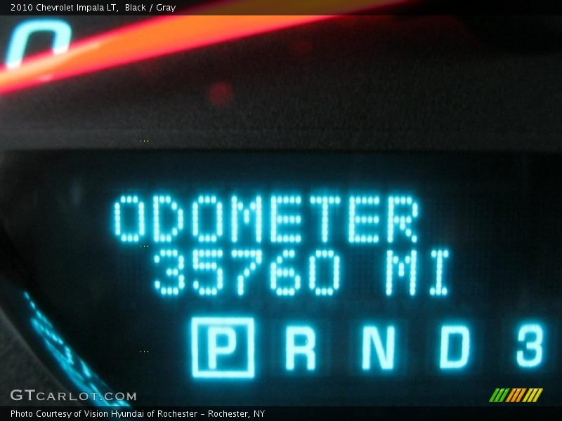 Black / Gray 2010 Chevrolet Impala LT