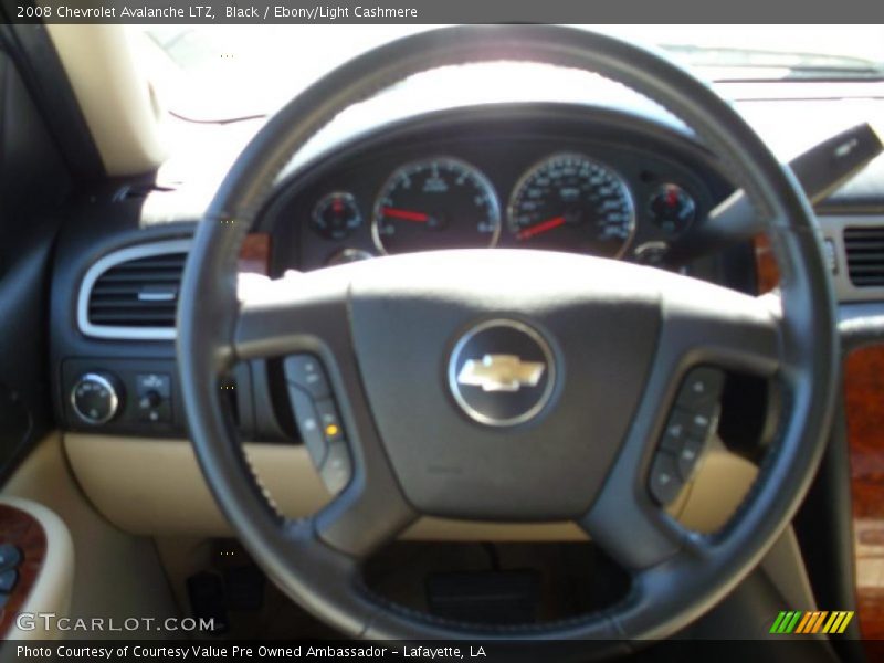 Black / Ebony/Light Cashmere 2008 Chevrolet Avalanche LTZ