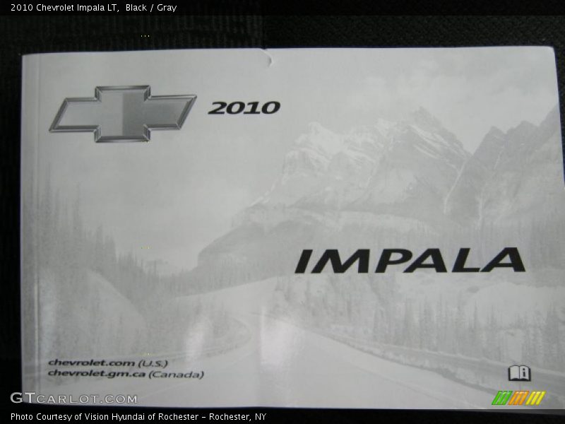 Black / Gray 2010 Chevrolet Impala LT