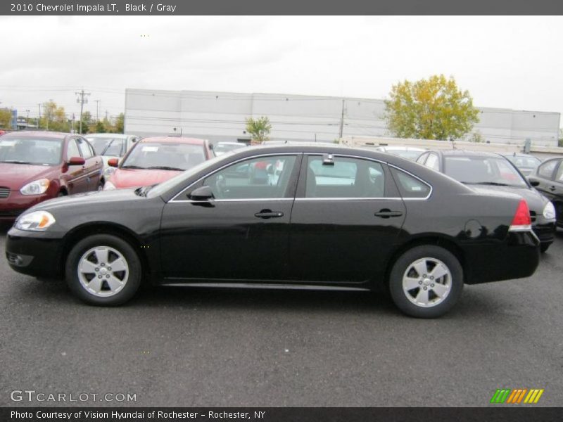 Black / Gray 2010 Chevrolet Impala LT