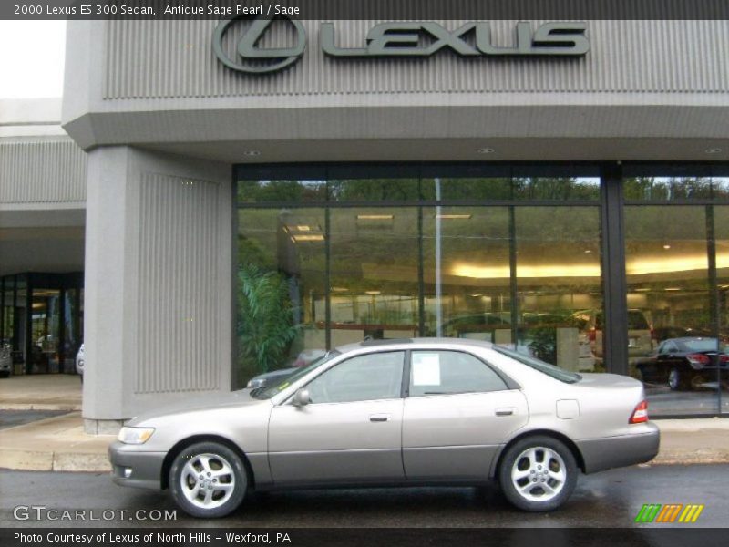 Antique Sage Pearl / Sage 2000 Lexus ES 300 Sedan