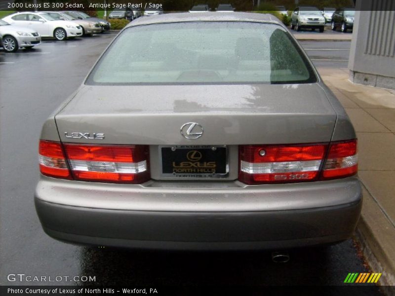 Antique Sage Pearl / Sage 2000 Lexus ES 300 Sedan