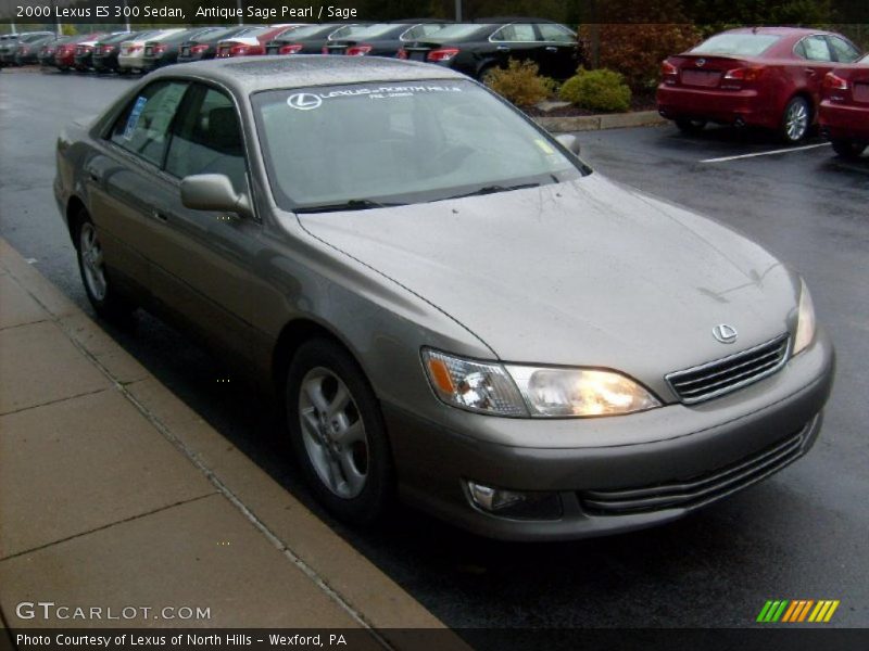 Antique Sage Pearl / Sage 2000 Lexus ES 300 Sedan