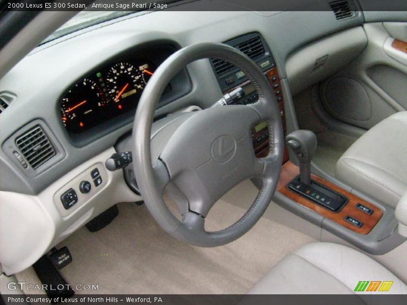 Antique Sage Pearl / Sage 2000 Lexus ES 300 Sedan