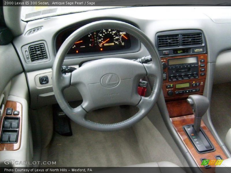 Antique Sage Pearl / Sage 2000 Lexus ES 300 Sedan