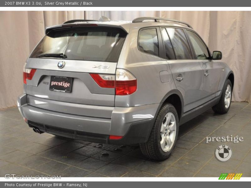 Silver Grey Metallic / Black 2007 BMW X3 3.0si