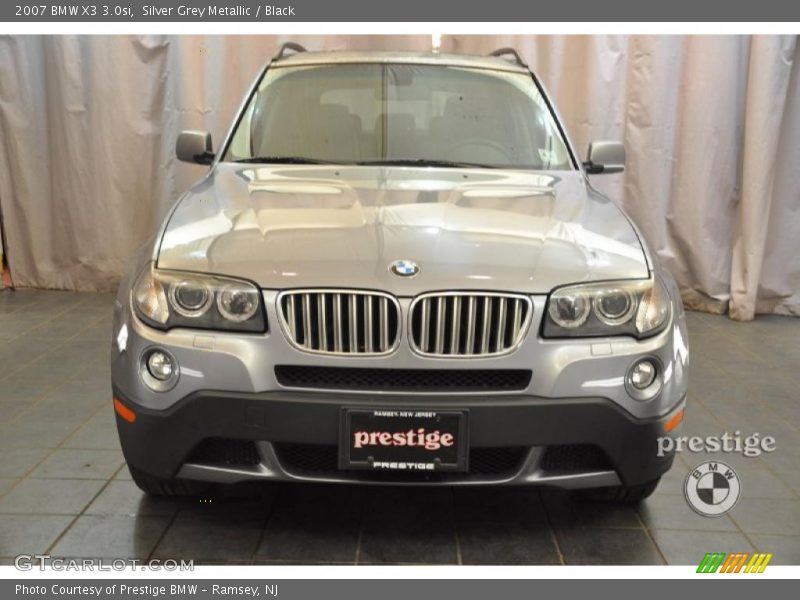 Silver Grey Metallic / Black 2007 BMW X3 3.0si