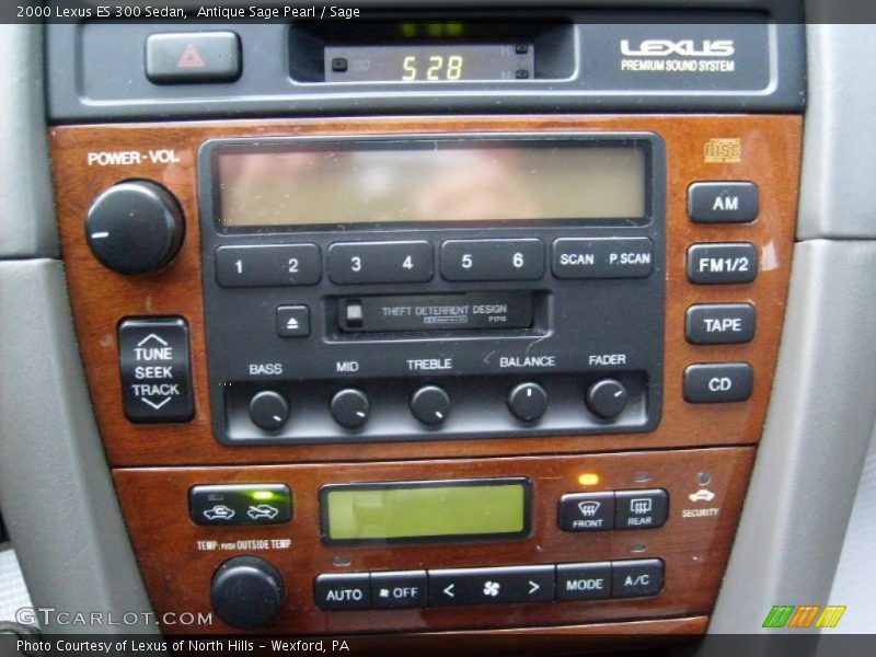 Antique Sage Pearl / Sage 2000 Lexus ES 300 Sedan