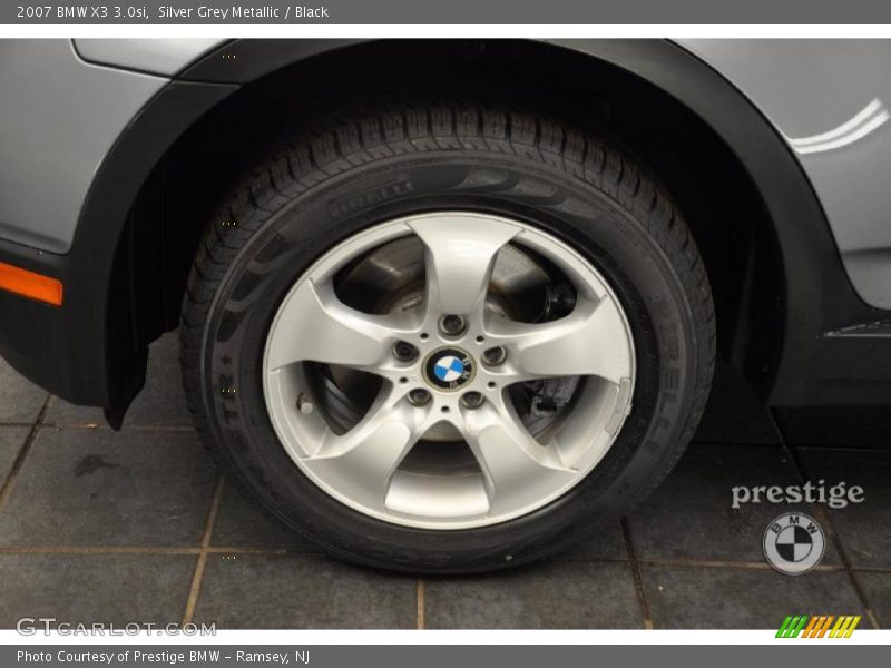 Silver Grey Metallic / Black 2007 BMW X3 3.0si