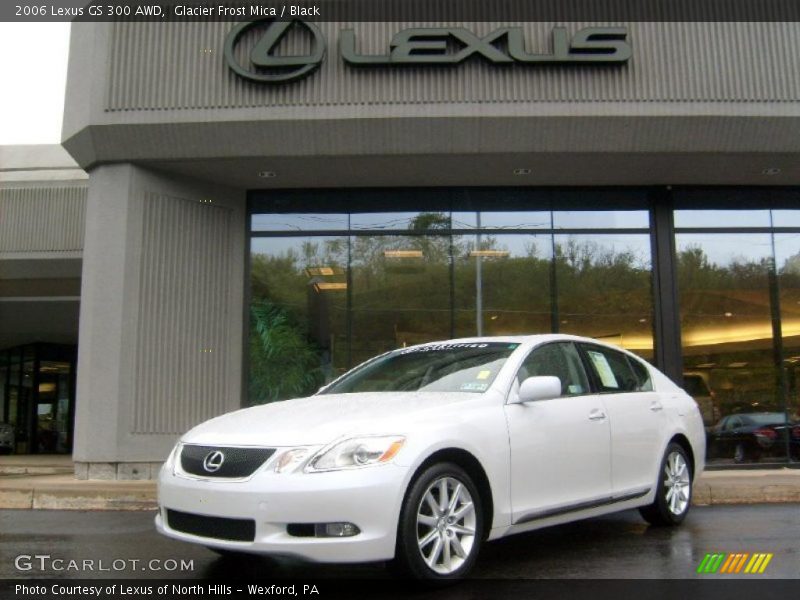 Glacier Frost Mica / Black 2006 Lexus GS 300 AWD