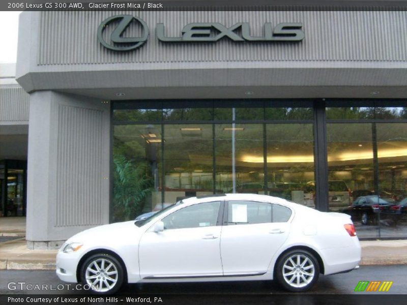 Glacier Frost Mica / Black 2006 Lexus GS 300 AWD