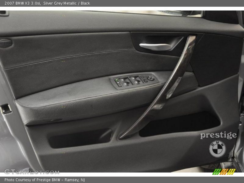 Silver Grey Metallic / Black 2007 BMW X3 3.0si