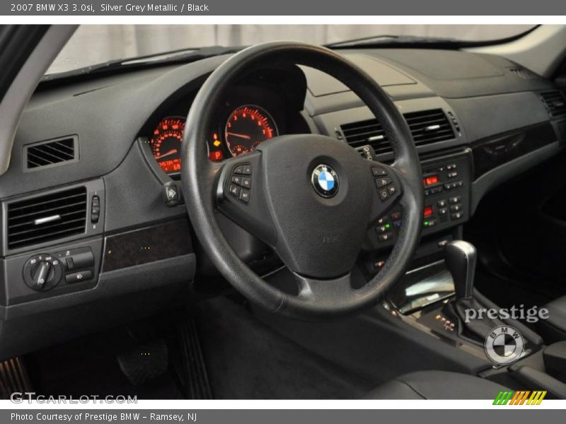 Silver Grey Metallic / Black 2007 BMW X3 3.0si