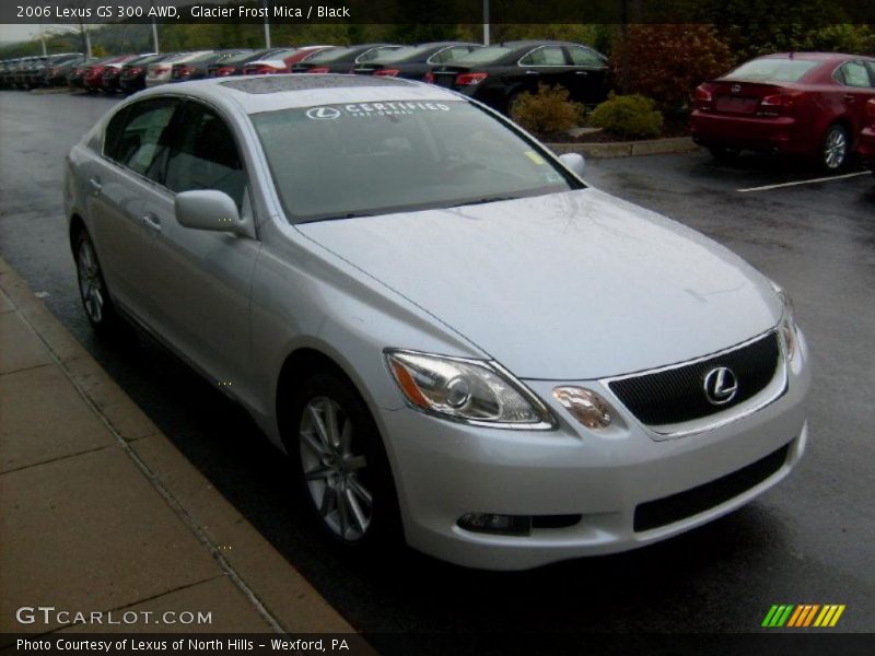 Glacier Frost Mica / Black 2006 Lexus GS 300 AWD