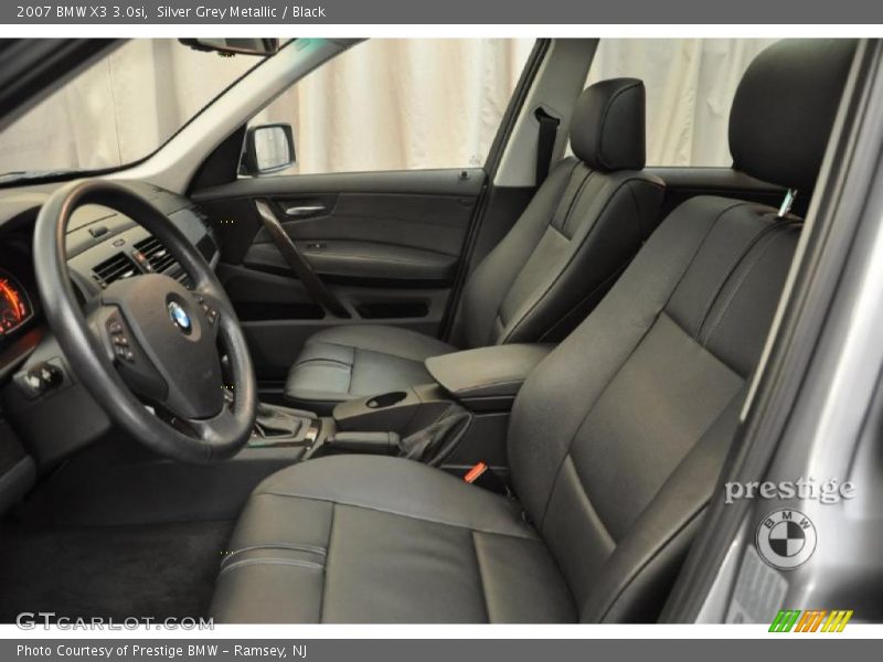 Silver Grey Metallic / Black 2007 BMW X3 3.0si