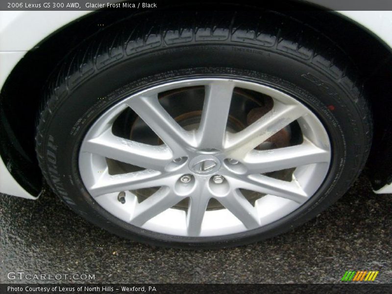 Glacier Frost Mica / Black 2006 Lexus GS 300 AWD