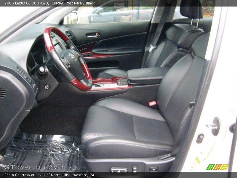 Glacier Frost Mica / Black 2006 Lexus GS 300 AWD