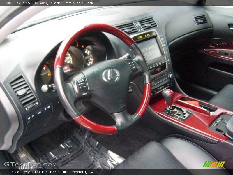 Glacier Frost Mica / Black 2006 Lexus GS 300 AWD