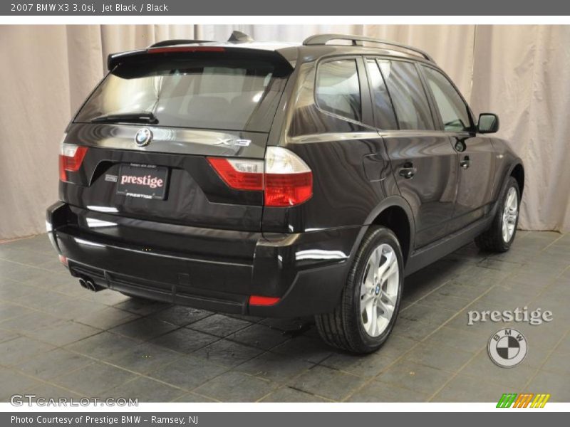 Jet Black / Black 2007 BMW X3 3.0si
