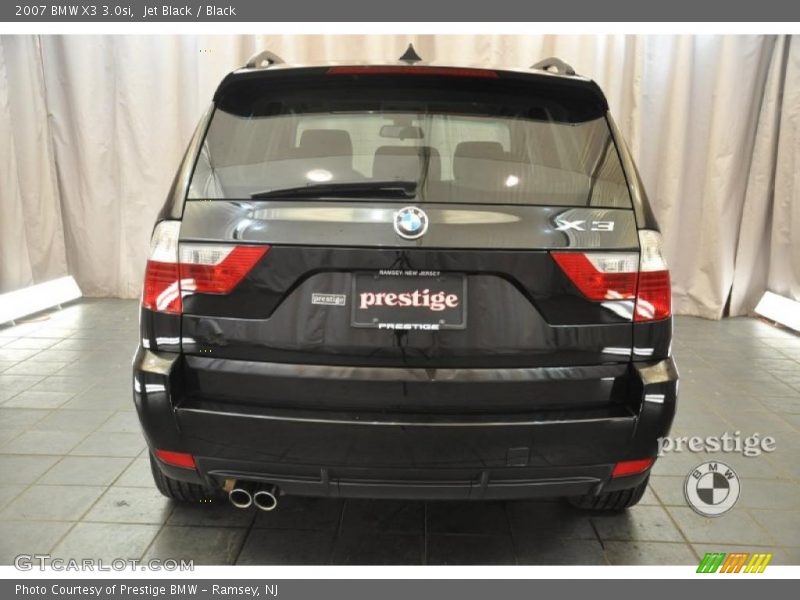 Jet Black / Black 2007 BMW X3 3.0si