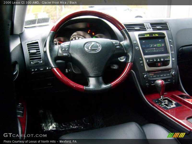Glacier Frost Mica / Black 2006 Lexus GS 300 AWD
