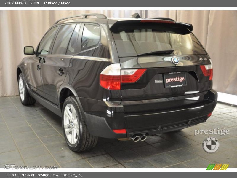 Jet Black / Black 2007 BMW X3 3.0si