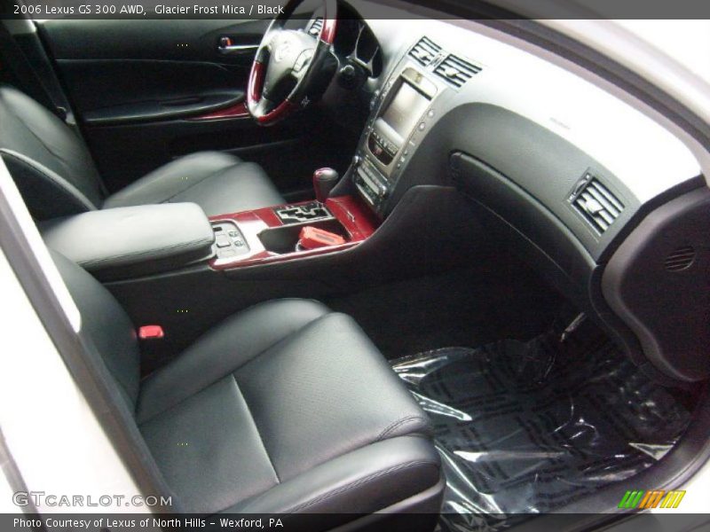 Glacier Frost Mica / Black 2006 Lexus GS 300 AWD