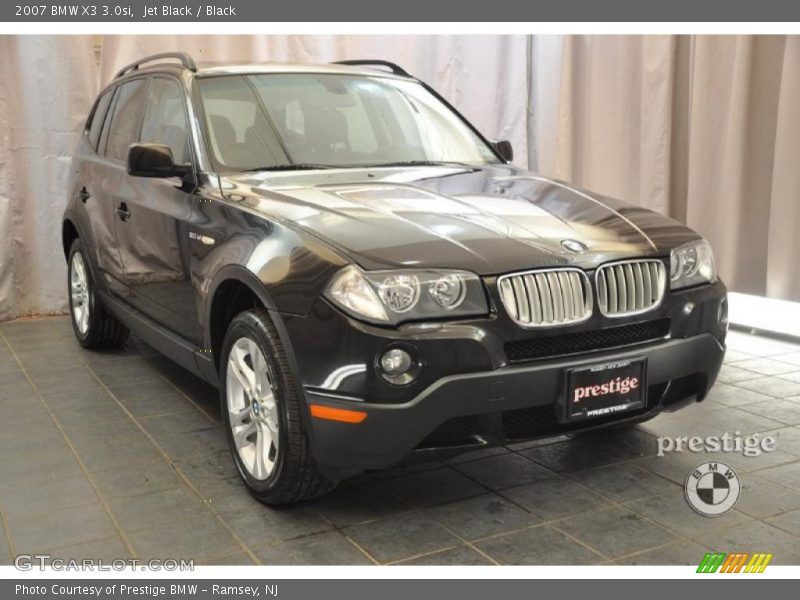 Jet Black / Black 2007 BMW X3 3.0si