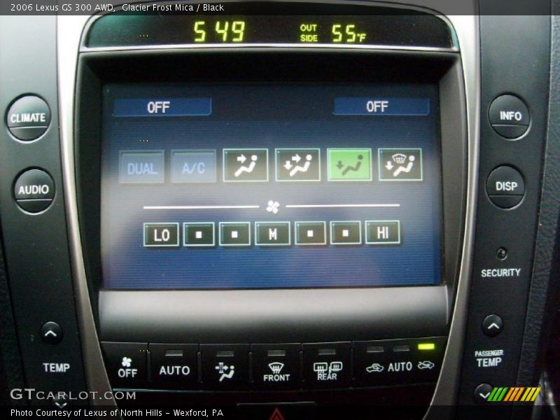 Glacier Frost Mica / Black 2006 Lexus GS 300 AWD