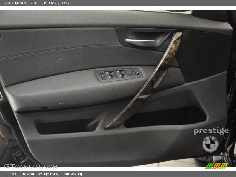 Jet Black / Black 2007 BMW X3 3.0si