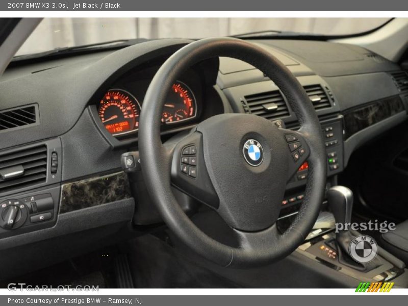 Jet Black / Black 2007 BMW X3 3.0si