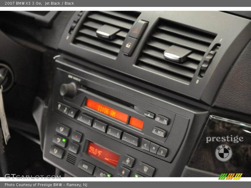 Jet Black / Black 2007 BMW X3 3.0si