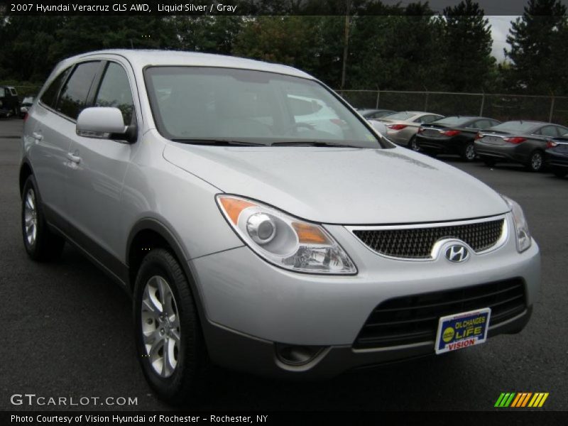 Liquid Silver / Gray 2007 Hyundai Veracruz GLS AWD