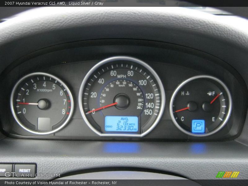 Liquid Silver / Gray 2007 Hyundai Veracruz GLS AWD