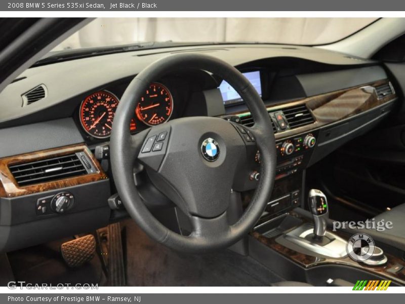 Jet Black / Black 2008 BMW 5 Series 535xi Sedan