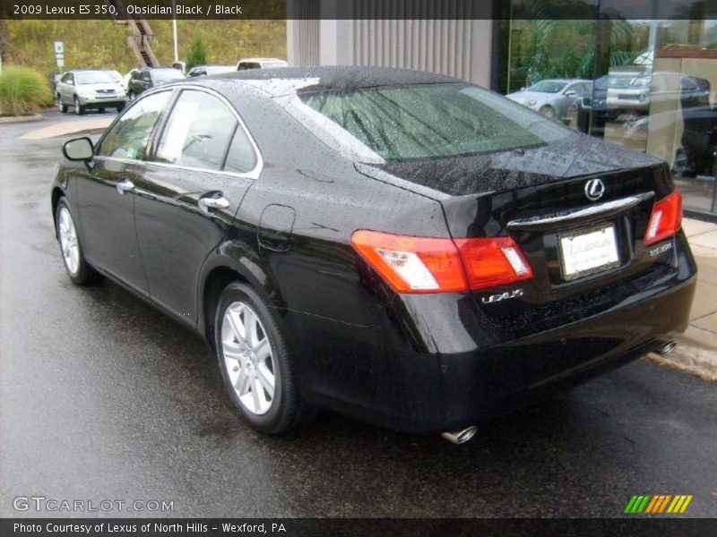 Obsidian Black / Black 2009 Lexus ES 350