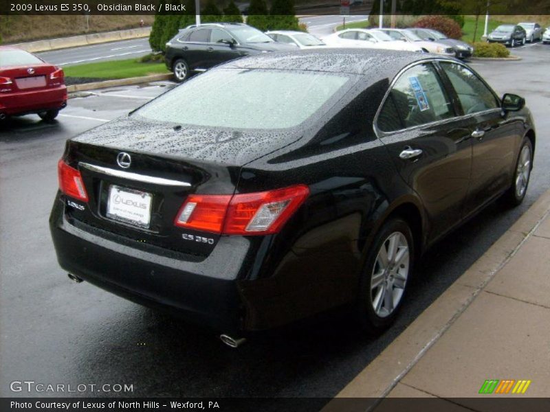 Obsidian Black / Black 2009 Lexus ES 350