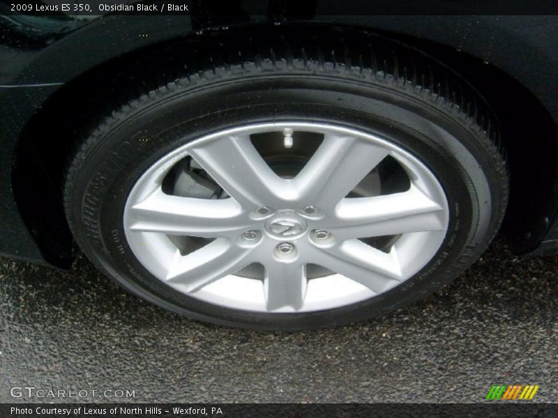 Obsidian Black / Black 2009 Lexus ES 350